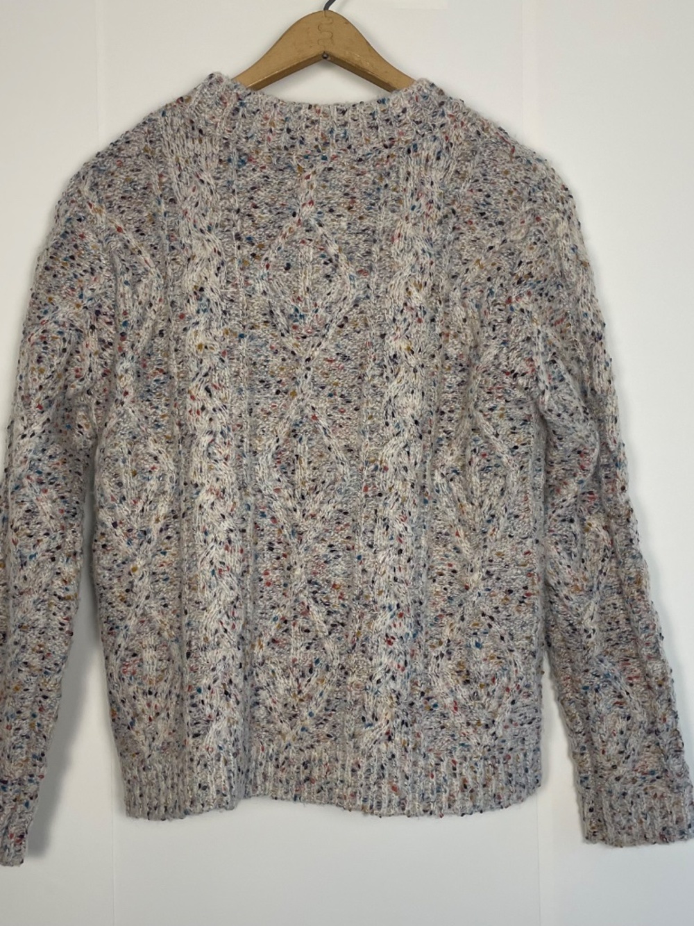 Heartloom Brandi Speckled Cable-Knit Confetti Cabin Cozy Whimsy Sweater Size XS - Picture 2 of 10